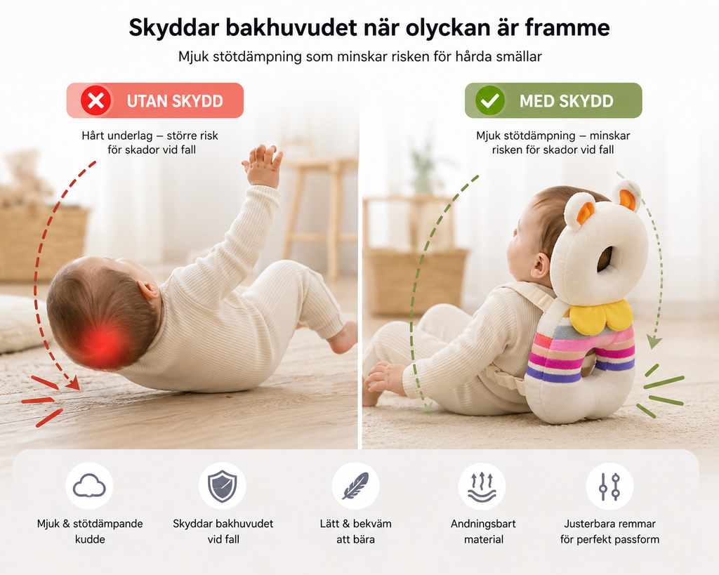 Knytte™ Huvudskydd för Barn