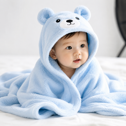 Knytte™ Blød Babybadehåndklæde