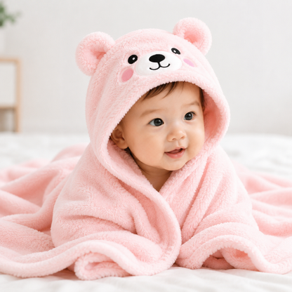 Knytte™ Blød Babybadehåndklæde